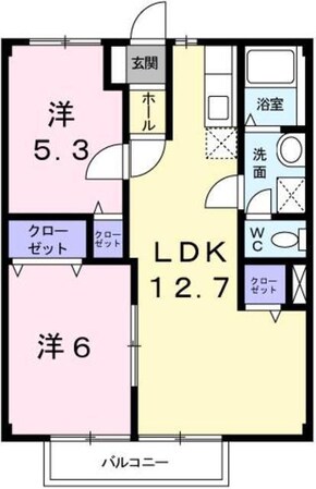 エムカーサの物件間取画像